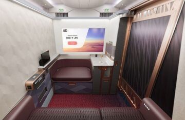 Japan Airlines Airbus A350 1000 First Class Bildschirm