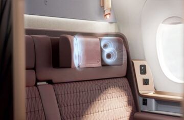 Japan Airlines Airbus A350 1000 First Class Kopfstuetze