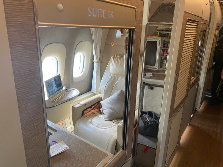 Review Emirates Game Changer First Class Boeing 777 300 Suite1k