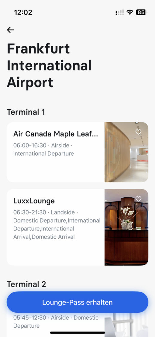 Loungezugang mit Revolut 24€ bzw. 34€ meilenoptimieren