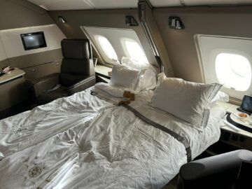 Singapore Airlines Suite Airbus A380 Doppelbett
