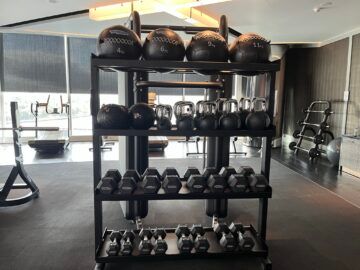 Crown Towers Hotel Sydney Fitnessstudio Hanteln