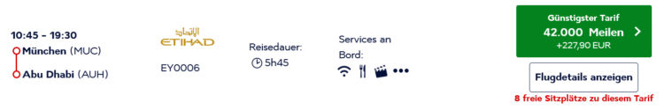 Flying Blue Praemienflug Etihad Business Class Muenchen Abu Dhabi