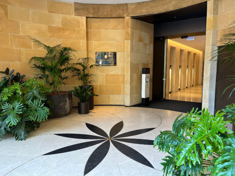 Intercontinental Sydney Aussenansicht Eingang