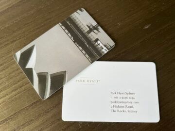 Park Hyatt Sydney Zimmer Zimmerkarte