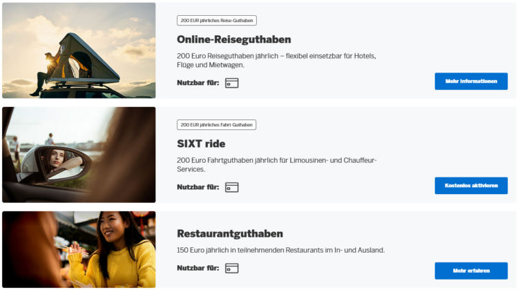 American Express Platinum Kreditkarte Guthaben Auswahl