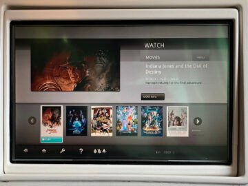 Fiji Airways Business Class Airbus A330 200 Entertainment 1