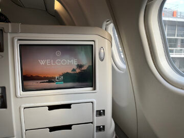 Fiji Airways Business Class Airbus A330 200 Monitor 1