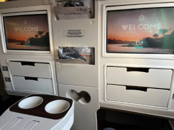 Fiji Airways Business Class Airbus A330 200 Monitor 2