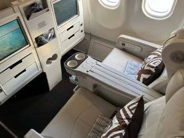 Fiji Airways Business Class Airbus A330 200 Sitz 1