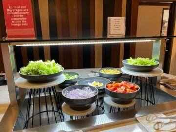 Fiji Airways Premier Lounge Nadi Buffet Salat