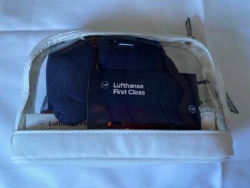 Lufthansa First Class Airbus A340 600 Amenity Kit