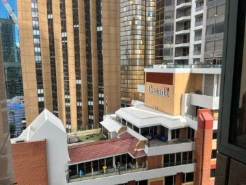 Shangri La Sydney Ausblick Konsulat Kanada