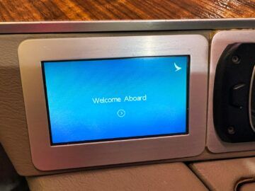 Cathay Pacific First Class Boeing 777 300er Sitzsteuerung 7