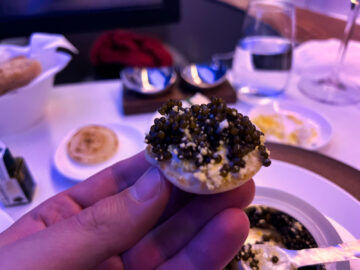 Cathay Pacific First Class Kaviar 4