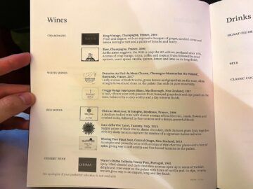 Cathay Pacific First Class Menu 6