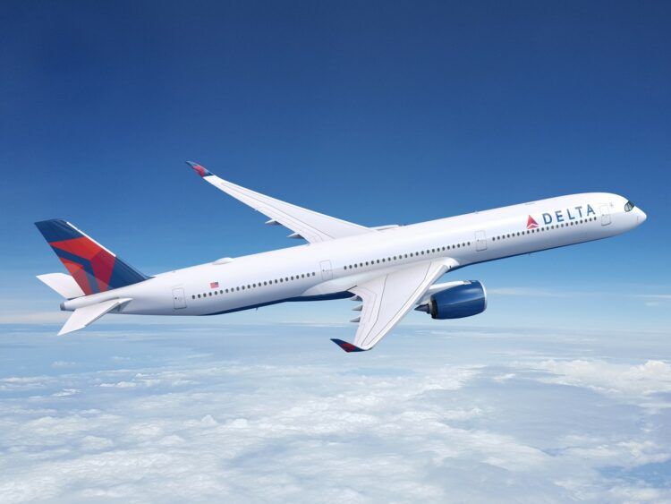 Delta Air Lines Flugzeug Airbus A350 1000 Copyright