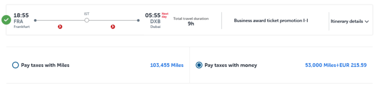 Miles And Smiles Praemienflug Turkish Airlines Business Class Frankfurt Istanbul Dubai