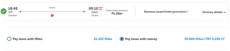 Miles And Smiles Praemienflug Turkish Airlines Business Class Istanbul Dhaka