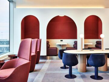 Oneworld Lounge Amsterdam Tische Copyright