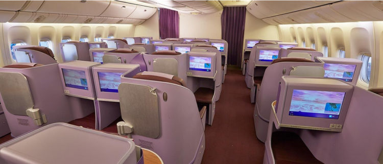 Thai Airways Boeing 777 300er Business Class Stelia Solstys