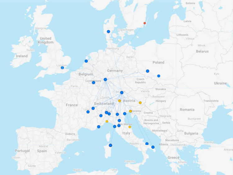 Air Dolomiti Streckennetz Dezember 2024 Flightconnections