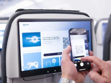 Discover Airlines Neues Inflight Entertainment System Kopplung Endgerät