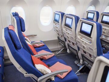 Edelweiss Airbus A350 900 Economy Class Sitz Copyright