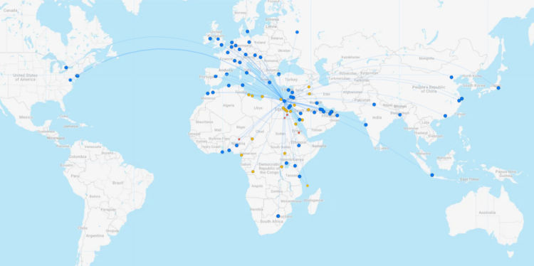 Egyptair Streckennetz Maerz 2024 Flightconnections