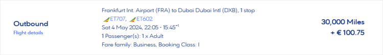 Miles Bonus Praemienflug Ethiopian Business Class Frankfurt Addis Abeba Dubai