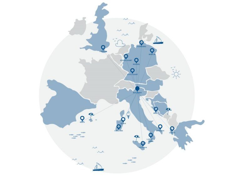 Skyalps Streckennetz Bozen Sommer 2024 Copyright
