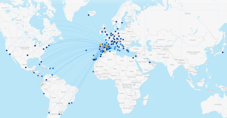 Iberia Streckennetz Maerz 2025 Flightconnections