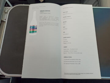 Lot Polish Airlines Business Class Boeing 787 8 Menue 7
