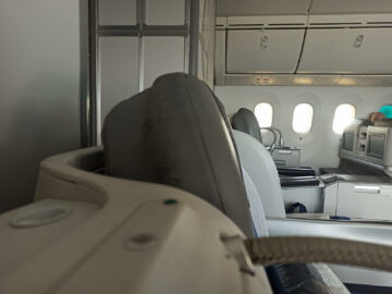 Lot Polish Airlines Business Class Boeing 787 8 Sitz Gebrauchsspuren 1
