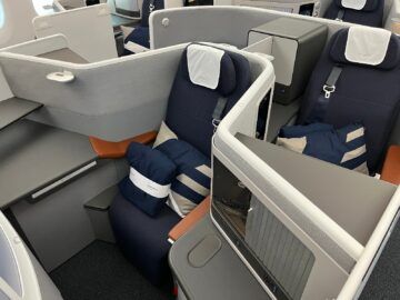 Lufthansa Airbus A350 Allegris Business Class Extra Space Sitz