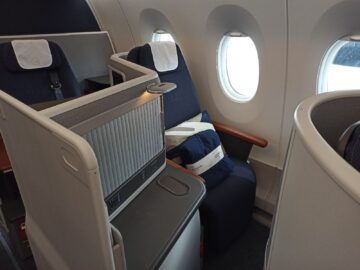 Lufthansa Airbus A350 Allegris Business Class Sitz 2