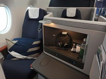 Lufthansa Airbus A350 Allegris Business Class Sitz Extra Space Sear