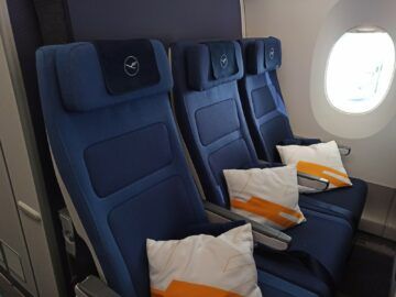 Lufthansa Airbus A350 Allegris Economy Class Letzte Reihe