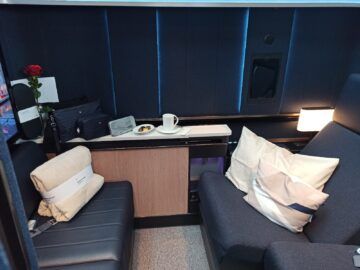 Lufthansa Allegris First Class Ausstellung Mittelsitz 2