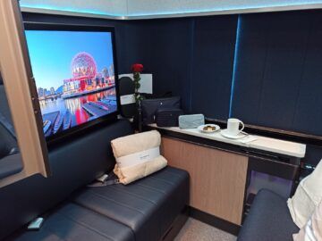 Lufthansa Allegris First Class Ausstellung Mittelsitz 6