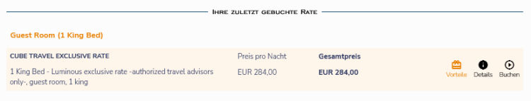 Meilenoptimieren Hotels Zweites Zimmer Buchen Zuletzt Gebuchte Rate