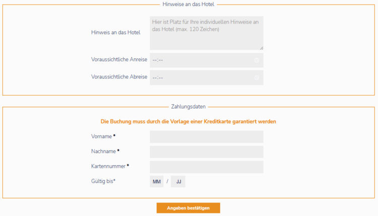 Moluxe Hotelsuche Cube Kreditkarte