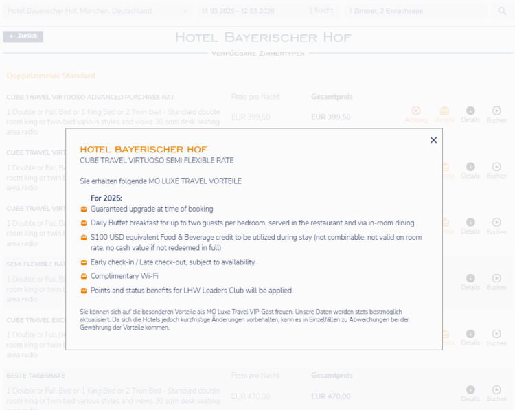 Moluxe Hotelsuche Vorteile Bayerischer Hof