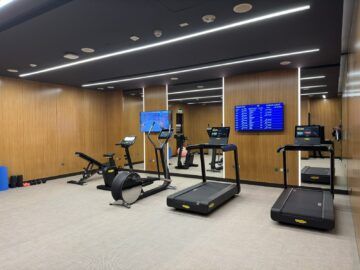 Qatar Airways Al Mourjan Business Lounge The Garden Fitnessraum