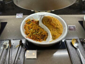Qatar Airways Al Mourjan Business Lounge The Garden Fried Noodles
