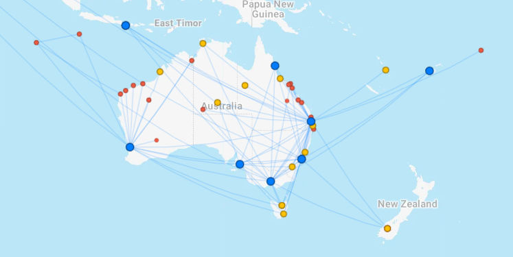 Virgin Australia Ziele Flightconnections September 2025