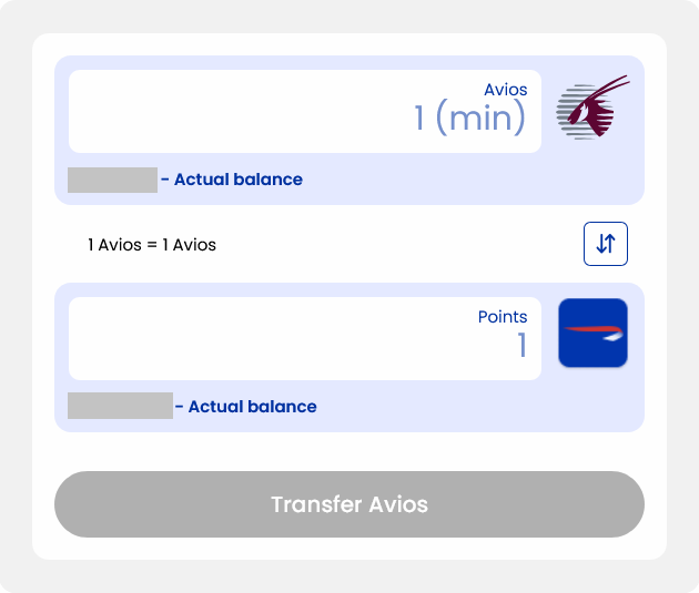 Avios Transfer British Airways Club Qatar Airways Privilege Club