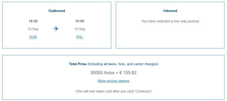 British Airways Club Praemienflug Aer Lingus Business Class Dublin Philadelphia