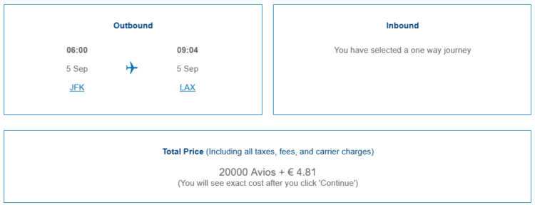British Airways Club Praemienflug American Airlines Economy Class New York Los Angeles