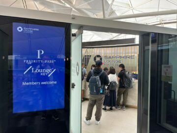Chase Sapphire Lounge Hong Kong Eingang Lounge